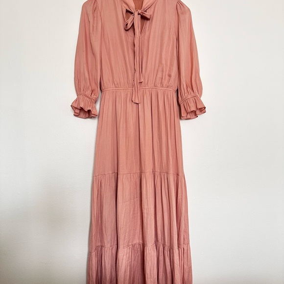 Skies Are Blue Blush Long Sleeve Dress - Picture 2 of 3